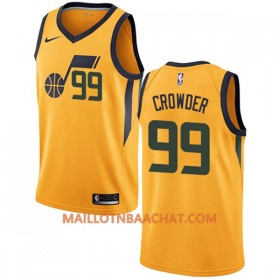 Maillot NBA Utah Jazz Jae Crowder 99 Nike 2017-18 Jaune Swingman - Homme